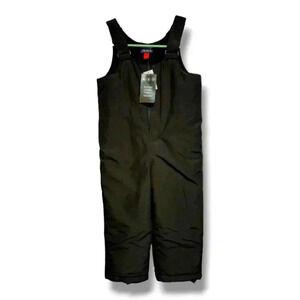 The Children's Place Black Snow Overalls Size 4T NWT